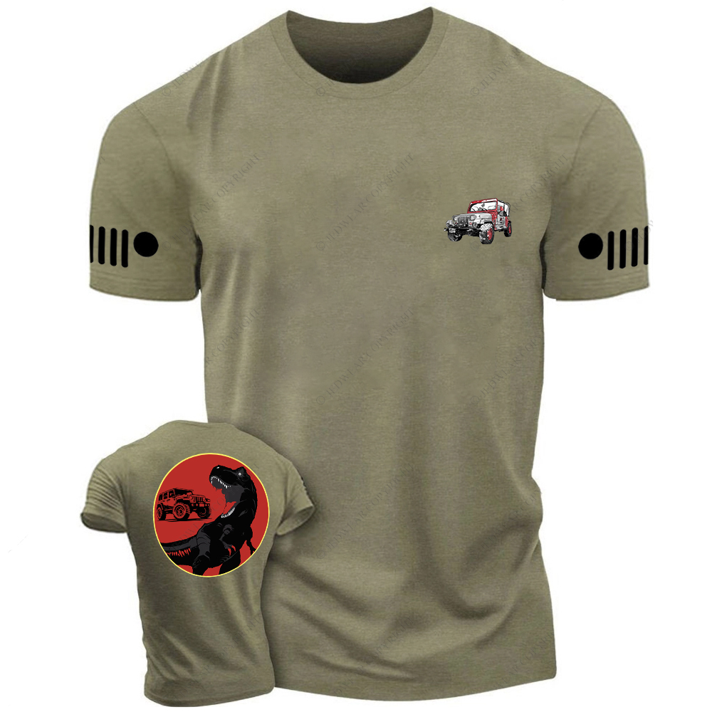 Red Dinosaur Front And Rear Design Jp T-shirt