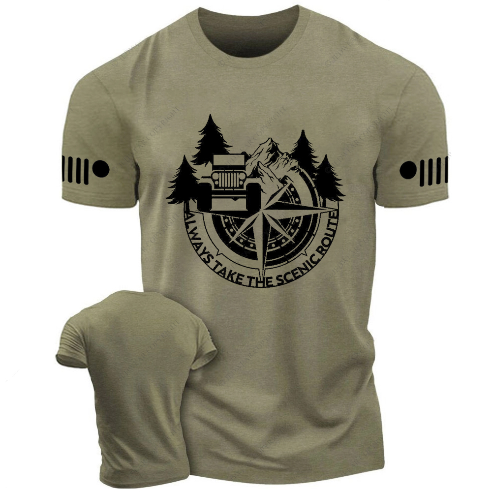 Compass Always Take The Scenic Route Jp T-shirt