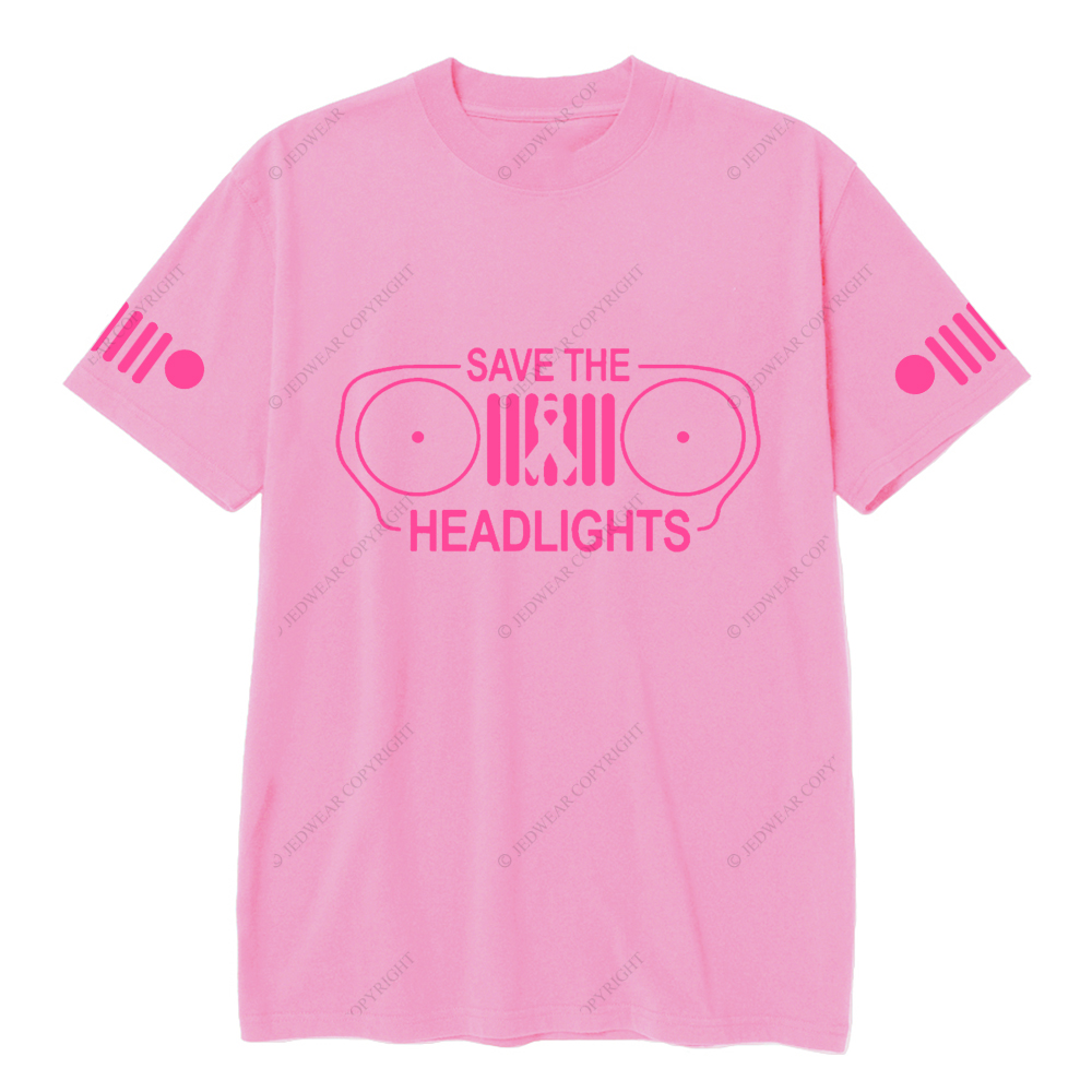 Breast Cancer Awareness Save The Headlights T-shirt