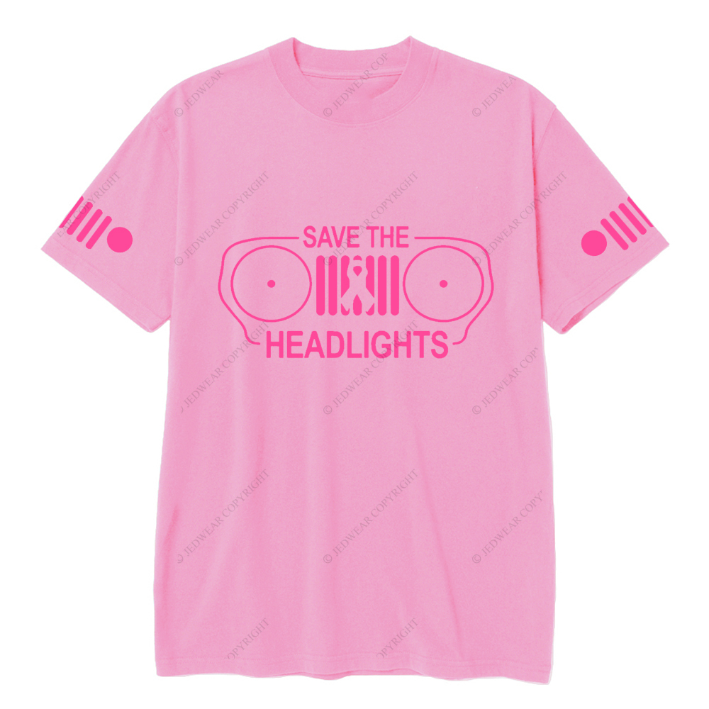 Breast Cancer Awareness Save The Headlights T-shirt
