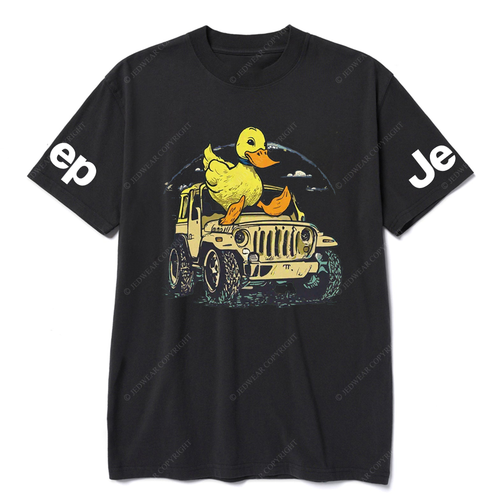 Ducks Clouds Sky 4-Wheeler Car JP T-Shirt