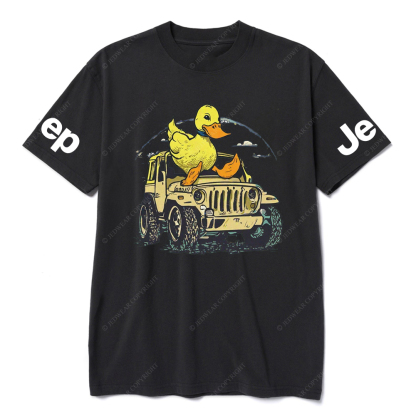 Ducks Clouds Sky 4-Wheeler Car JP T-Shirt