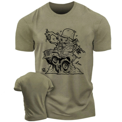 Willys Fink Stick Figure Line Art Jp T-shirt