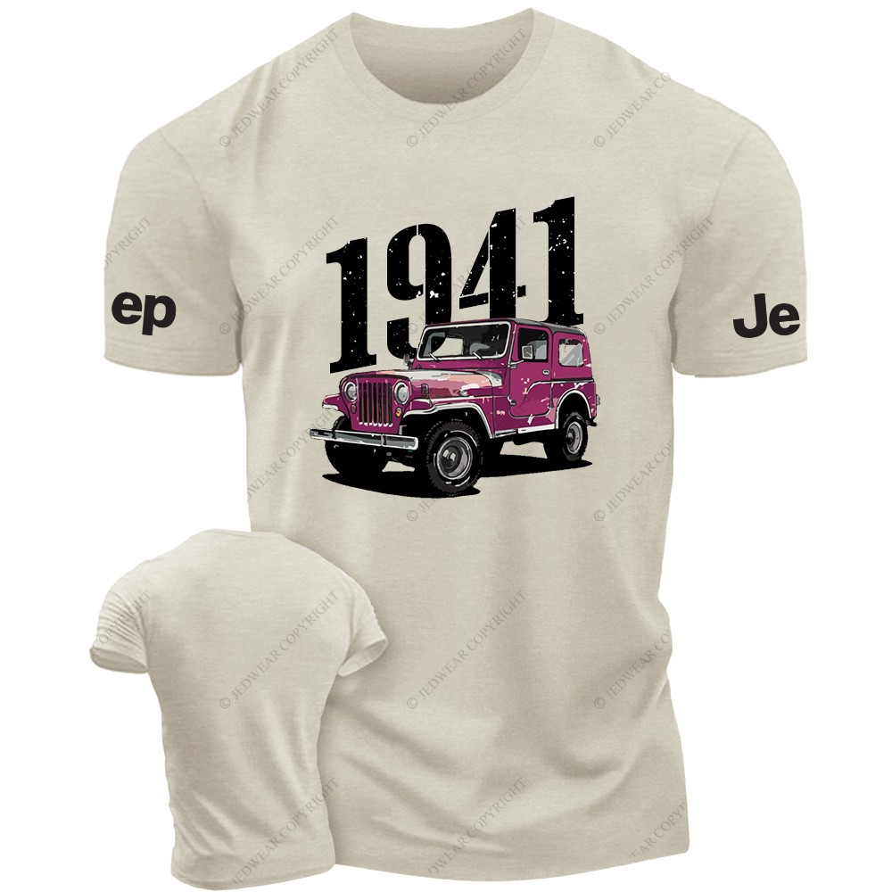 Watercolor Style Red Four-Wheeler 4x4 JP T-Shirt