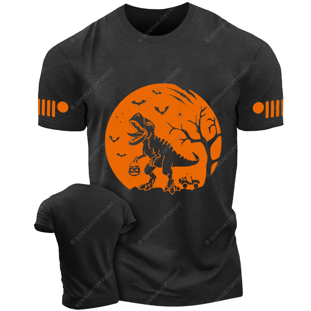Halloween Dinosaur Skull Bat Spider Jp T-shirt