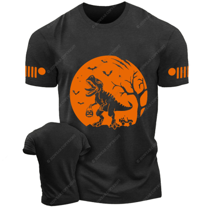 Halloween Dinosaur Skull Bat Spider Jp T-shirt