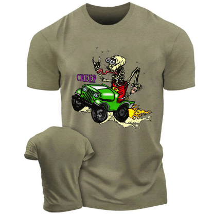 Green Skull Creep Jp T-Shirt