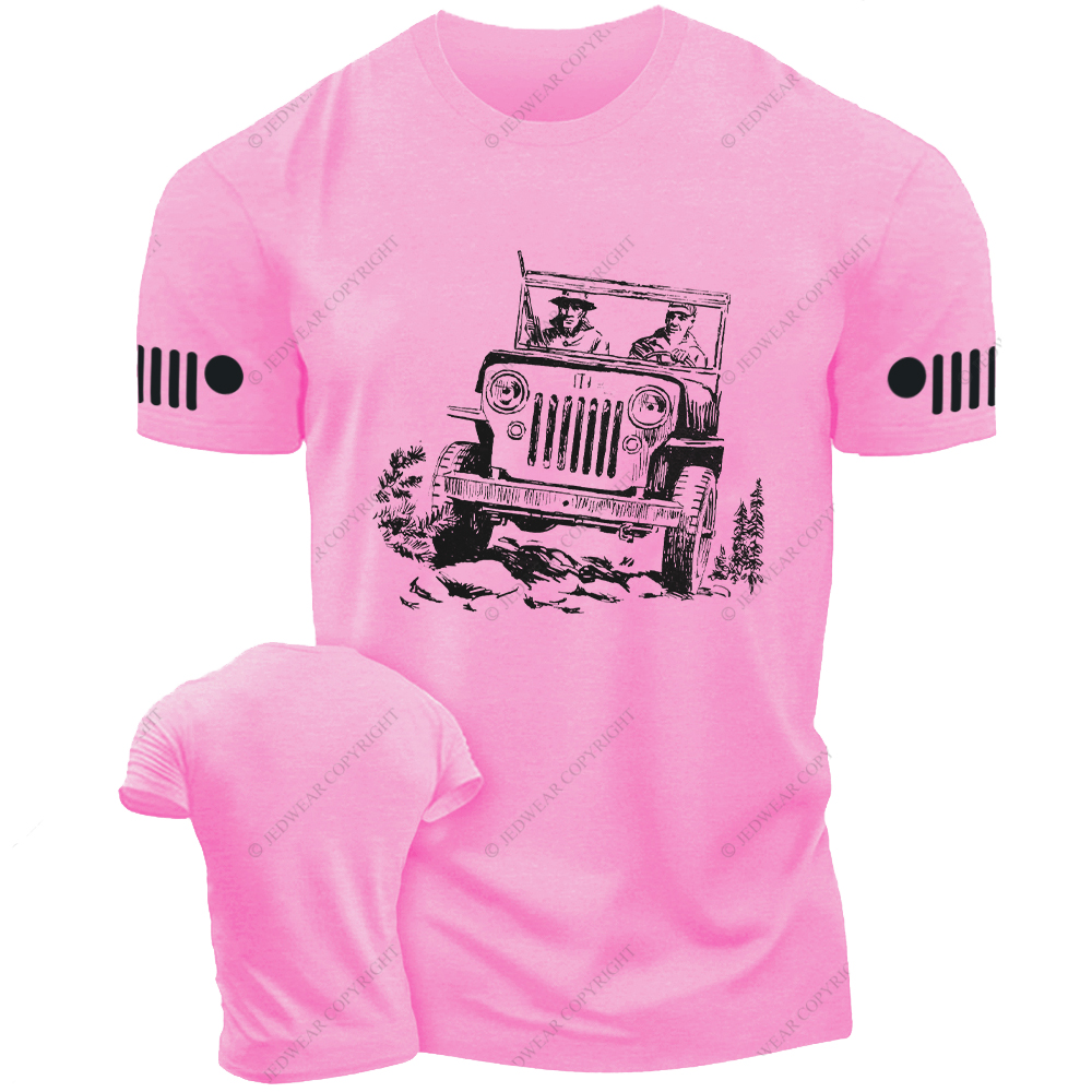 Soldiers Driving A Car Jp T-Shirt