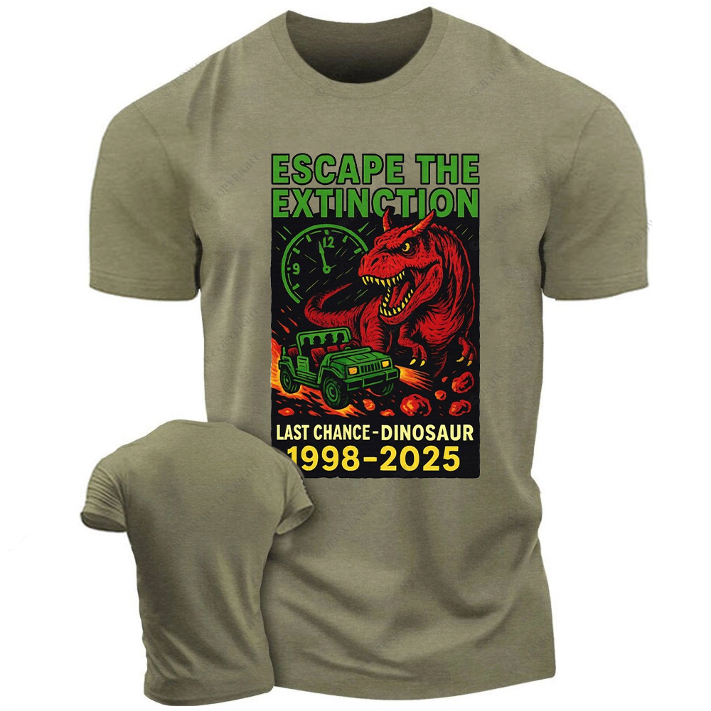 Escape The Extinction Last Chance Dinosaur Jp T-Shirt