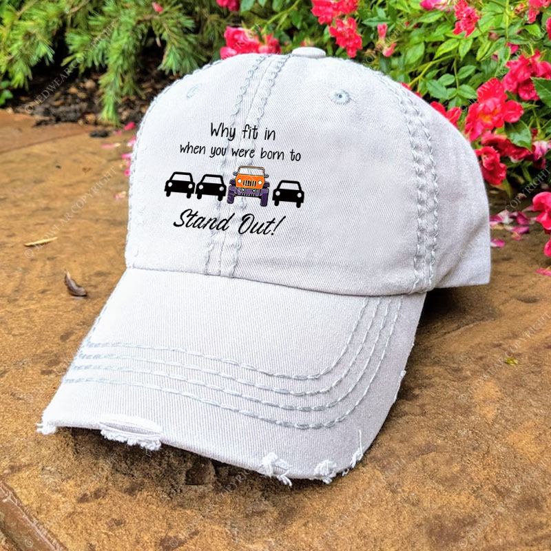 Why Fit In When You Were Born To Stand Out Jp Baseball Cap