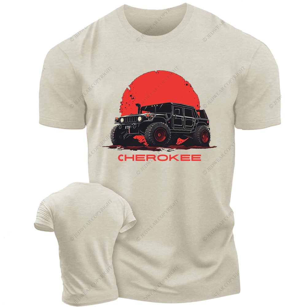 Black Cherokee Red Backgroud Jp T-Shirt