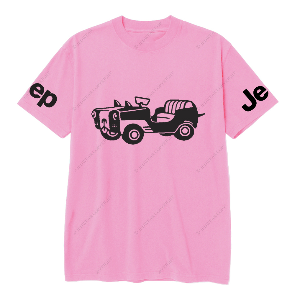 Car With A Dog Face Front Jp T-Shirt