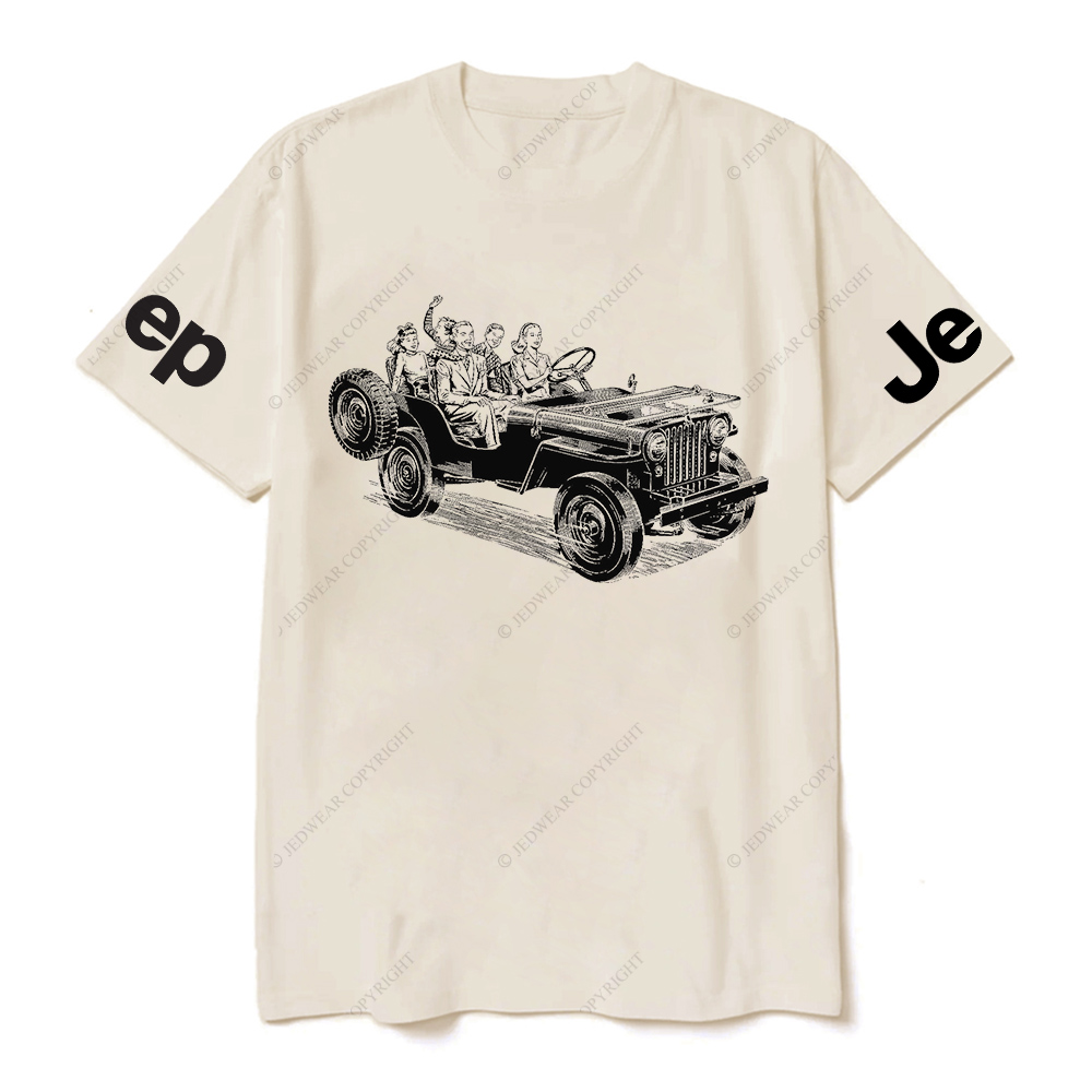 Family Riding in Convertible Jp T-Shirt