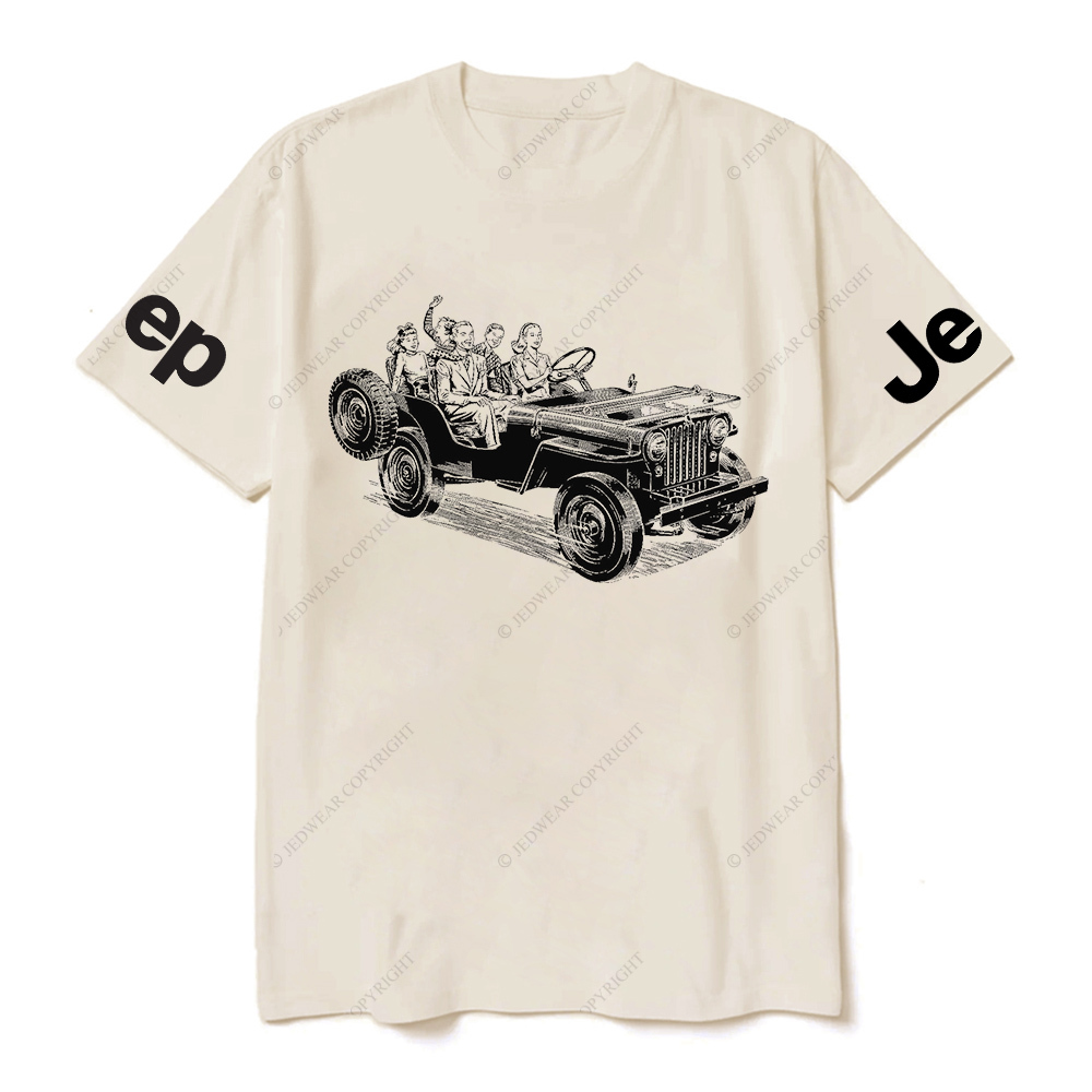 Family Riding in Convertible Jp T-Shirt