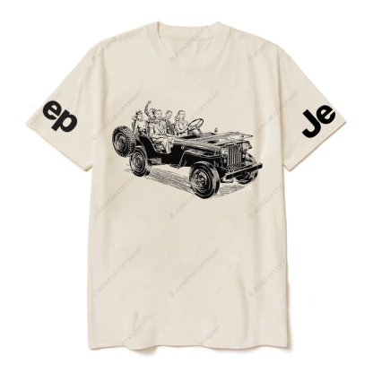 Family Riding in Convertible Jp T-Shirt