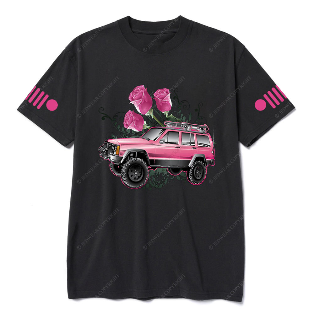 Pink Cherokee And Pink Rose Jp T-Shirt