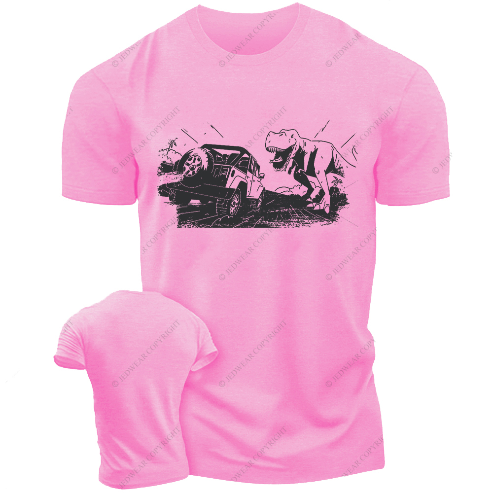 Dinosaur Black And White Illustration Jp T-Shirt