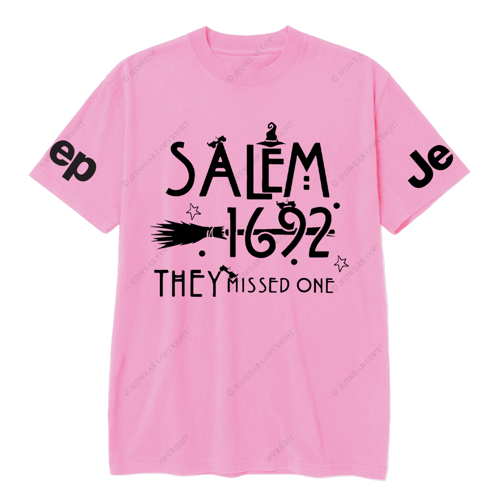 Salem 1692 Halloween Cap They Missed One Jp T-Shirt