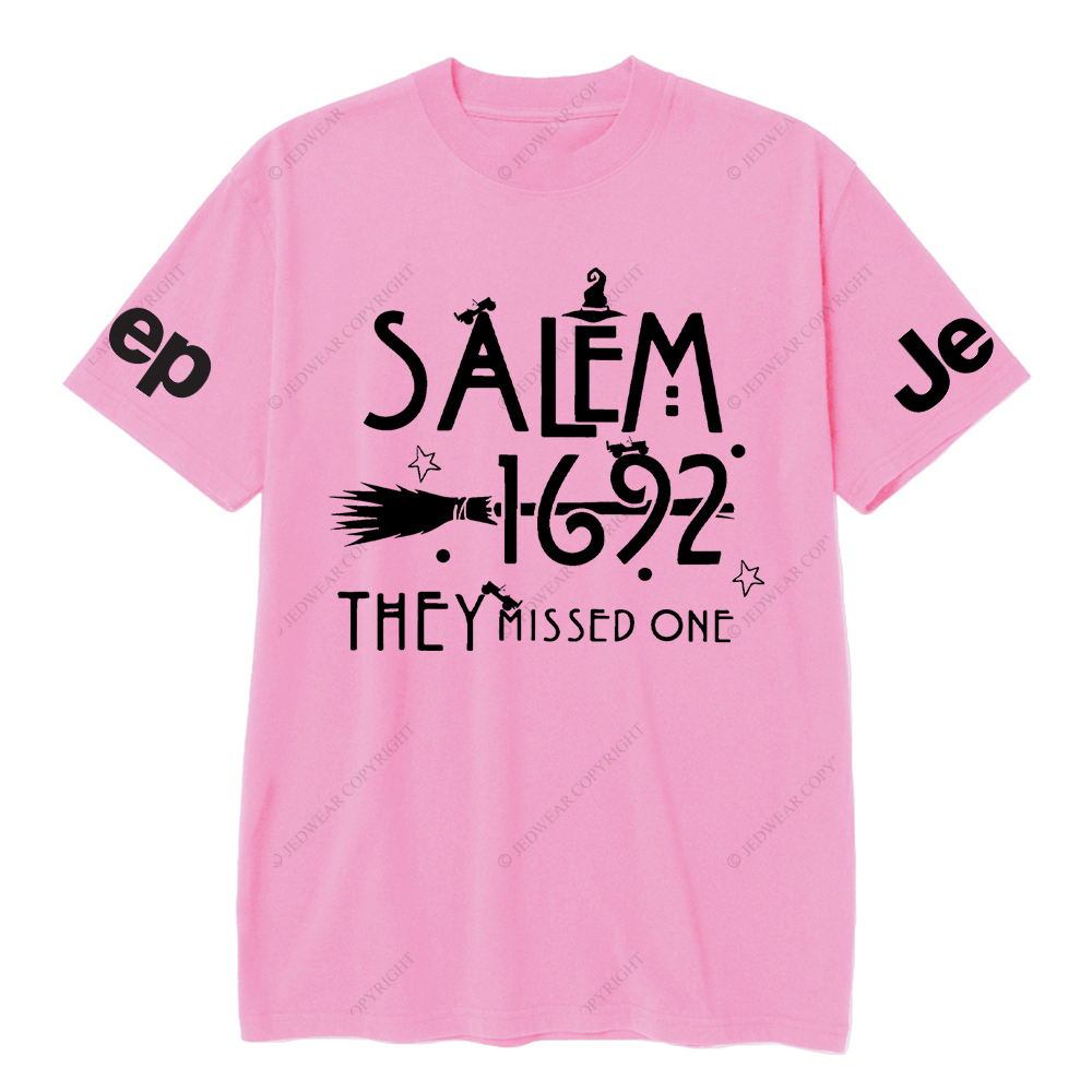 Salem 1692 Halloween Cap They Missed One Jp T-Shirt