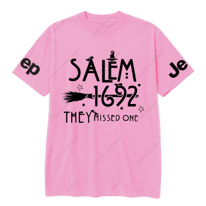 Salem 1692 Halloween Cap They Missed One Jp T-Shirt