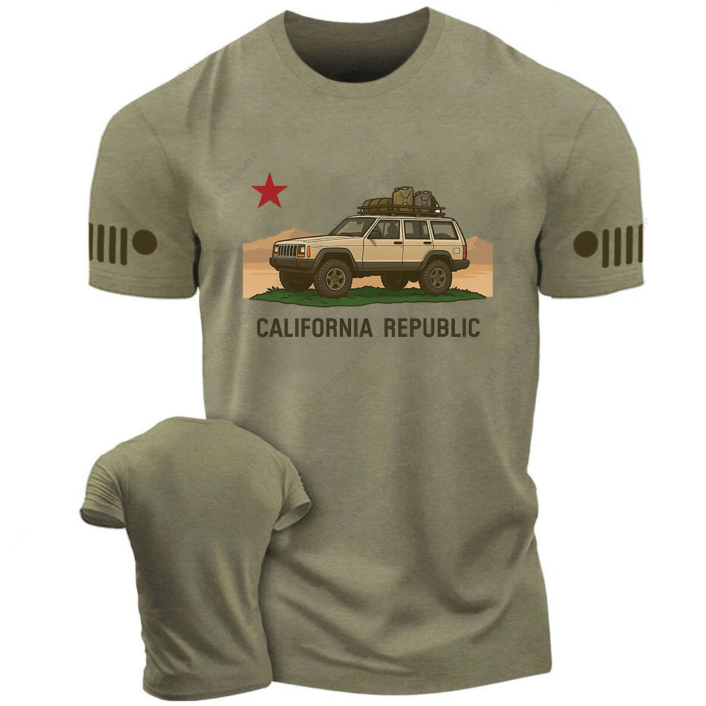 Cherokee XJ California Flag Jp T-Shirt