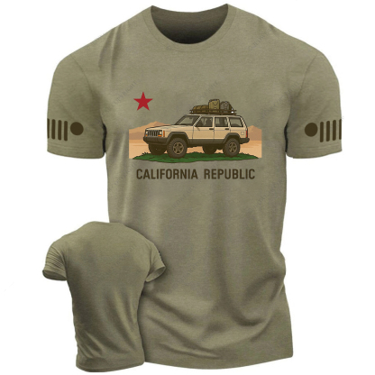 Cherokee XJ California Flag Jp T-Shirt