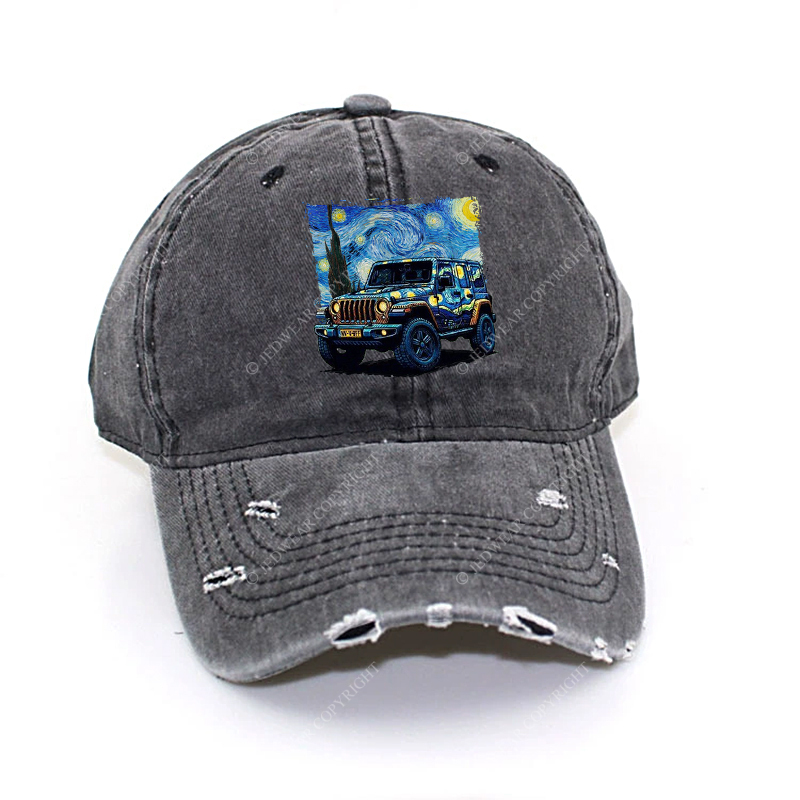 The Starry Night By Van Gogh Canvas Jp Baseball Cap