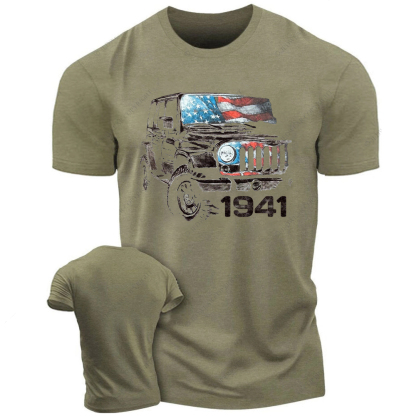 Wrangler JK American Flag Vintage Style Jp T-Shirt