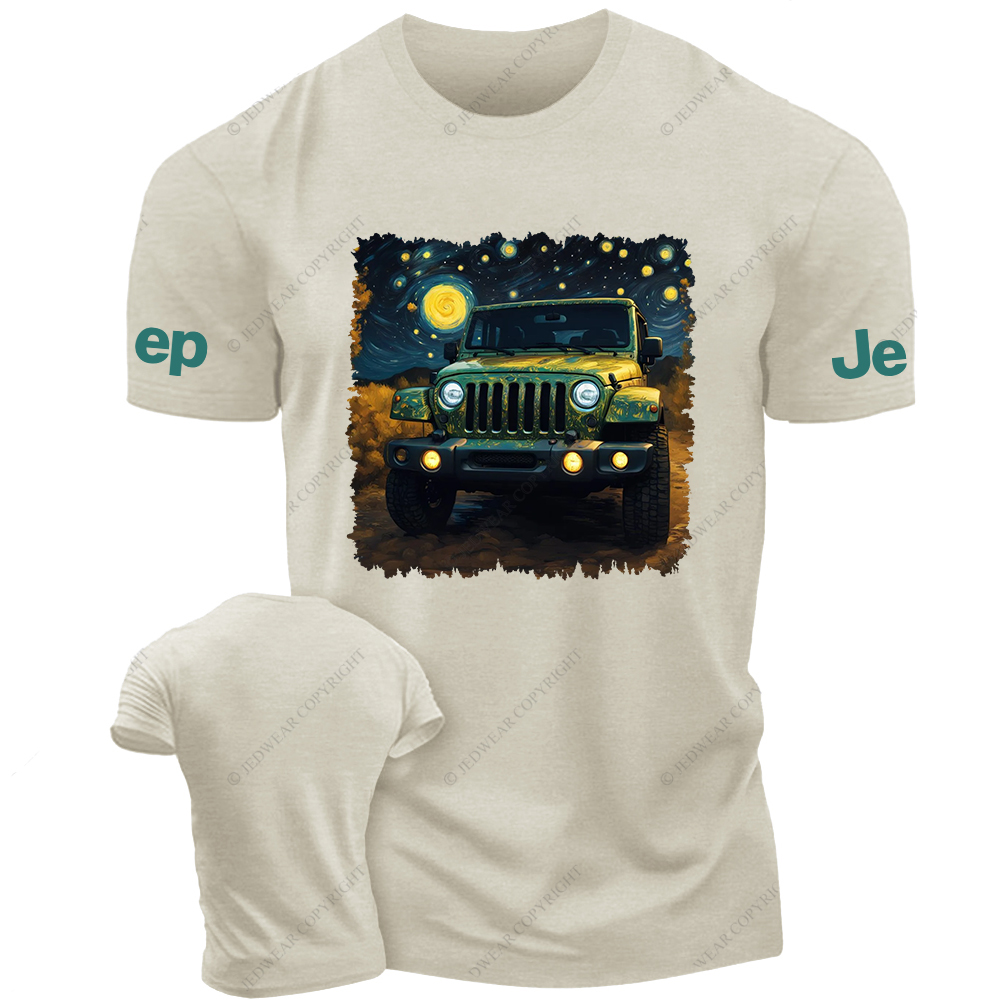 Off-Road Vehicle Under The Starry Sky Jp T-Shirt