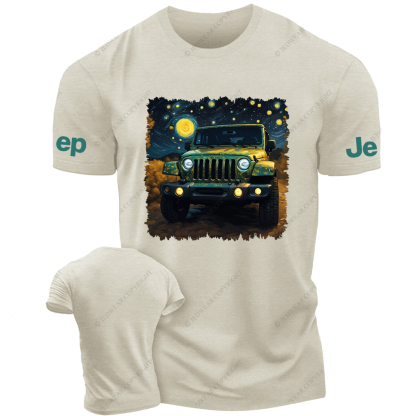 Off-Road Vehicle Under The Starry Sky Jp T-Shirt