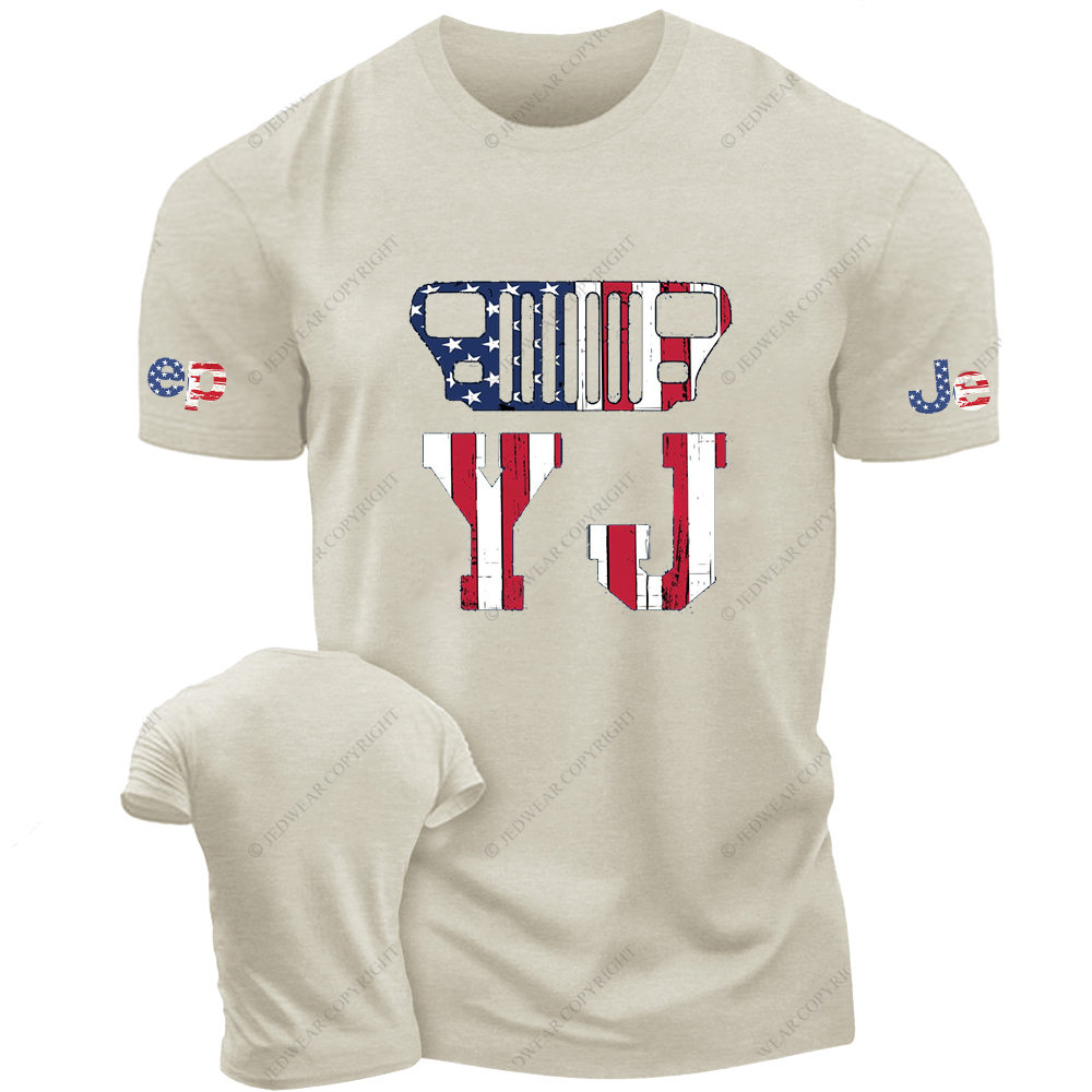Wrangler YJ American Flag  Jp T-Shirt
