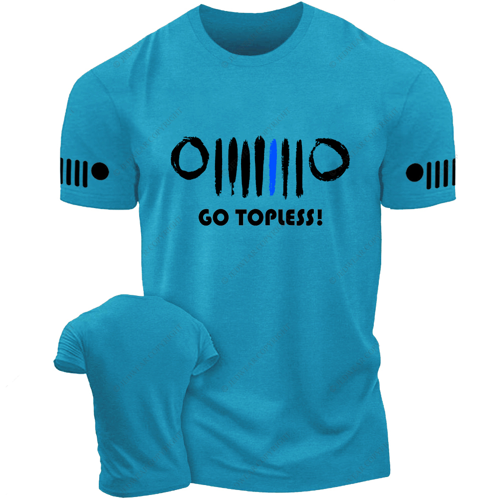 Hand Drawn Grill The Blue Line Jp T-Shirt