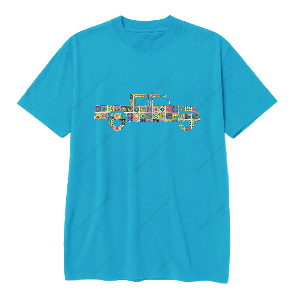 Folk Art Print Gladiator Truck Jp T-Shirt