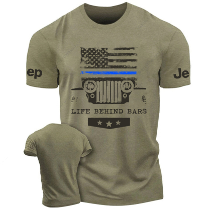 American Flag Life Behind Bars Jp T-Shirt