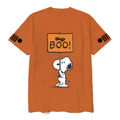 Step Into The Whimsical World Of Halloween Boo Jp T-Shirt