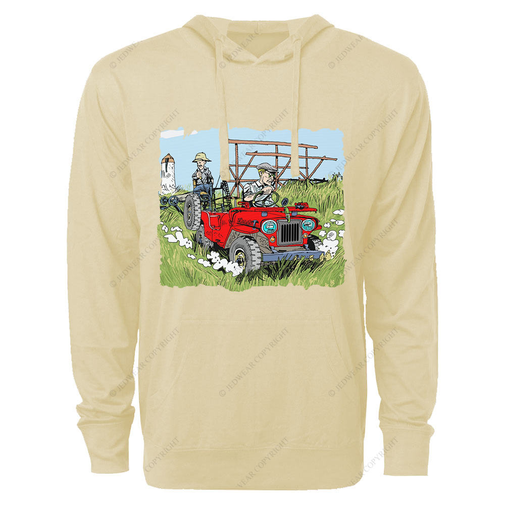 Willys In The Fields Jp Oversized Lightweight Hoodie