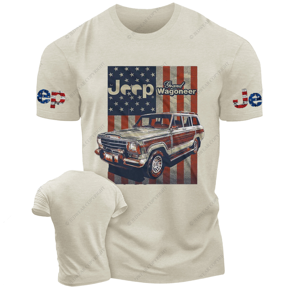Wagoneer SJ American Flag Vintage Style Jp T-Shirt