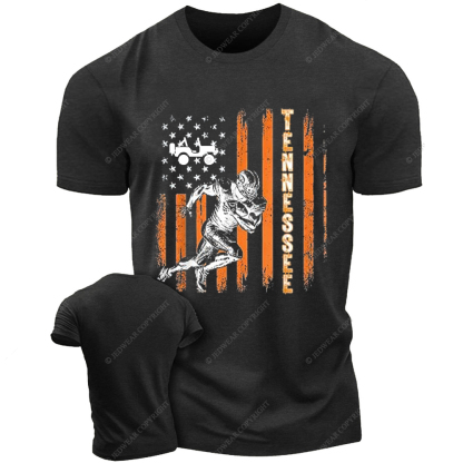 American Football Tennessee American Flag Jp T-Shirt