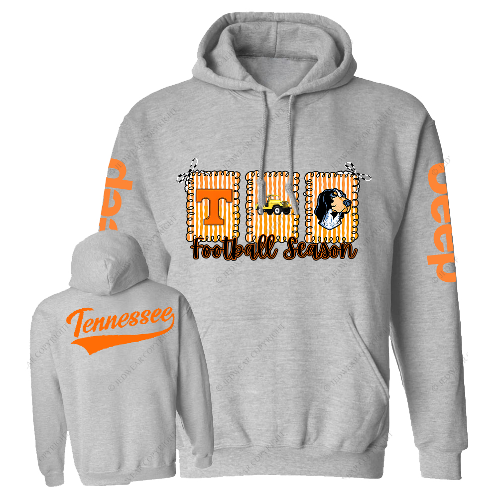 Tennessee Football Season Dog Jp Oversized Hoodie