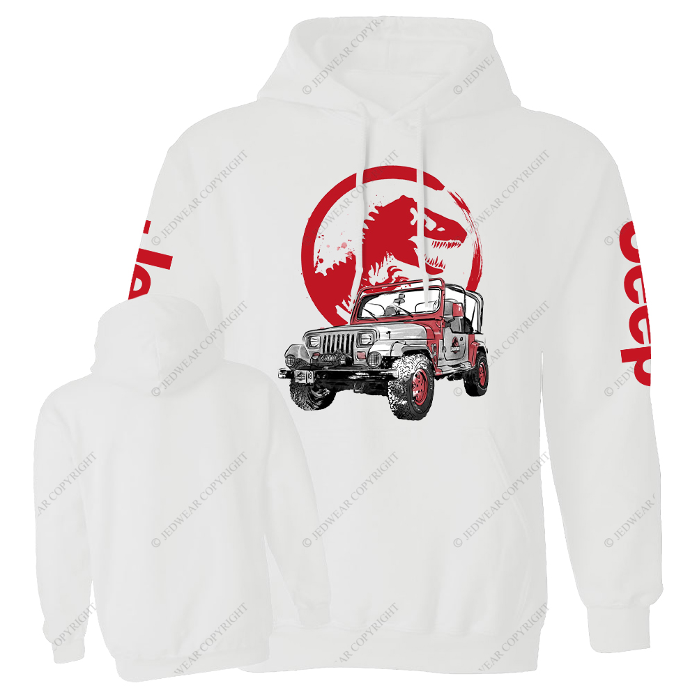 Dinosaur On The Back Of An Off-Road Vehicle Jp  Casual Hoodie