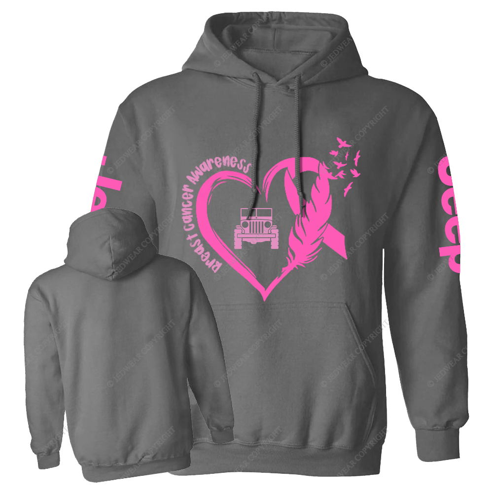 Breast Cancer Awareness Love Butterfly Jp Casual Hoodie