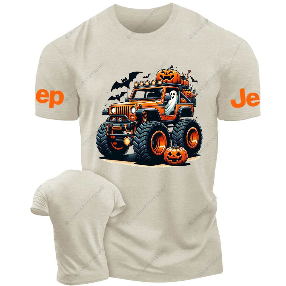 Pumpkin Halloween Skull Bat Jp T-Shirt