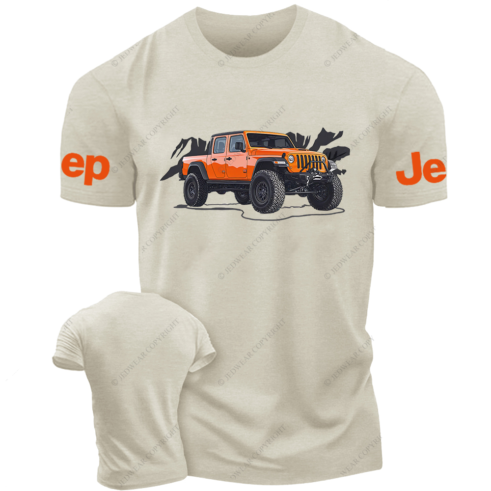 Truck Driving On Mountain Road Four-Wheeler Jp T-Shirt