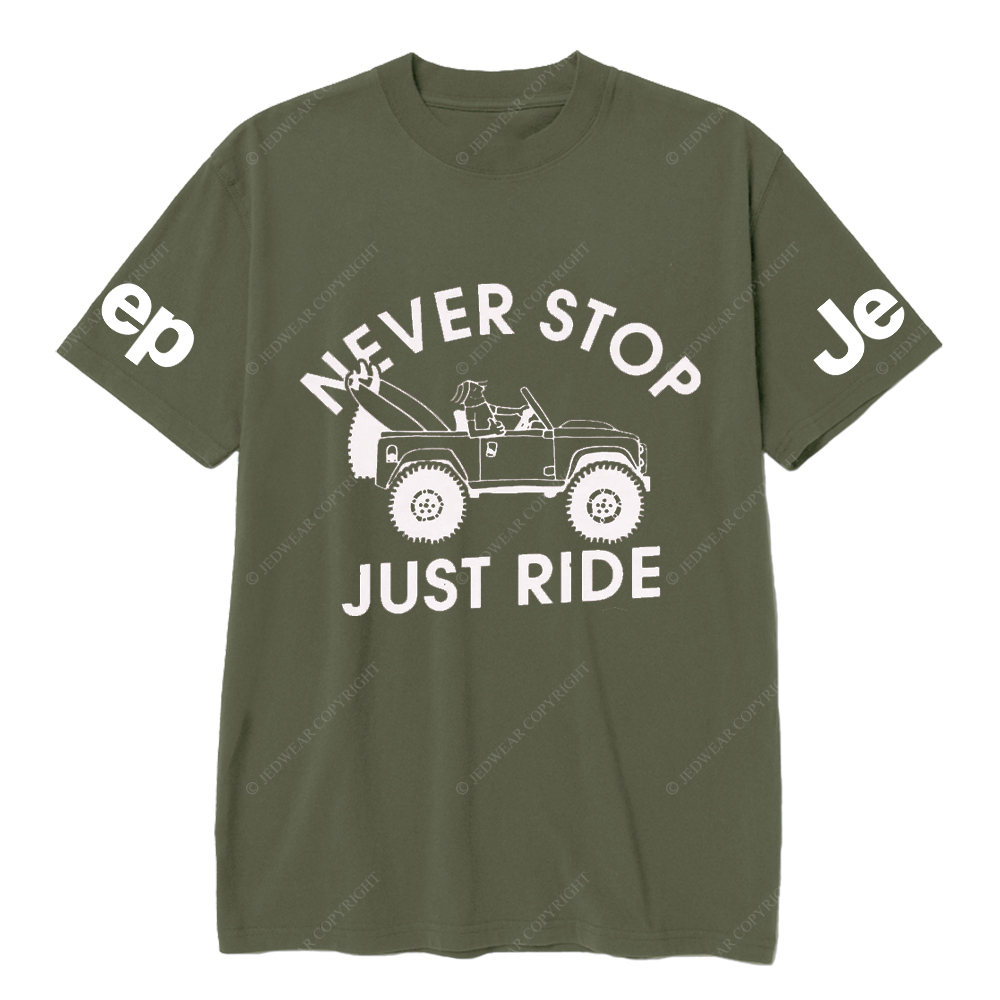 Old JP Never Stop Just Ride People JP T-Shirt
