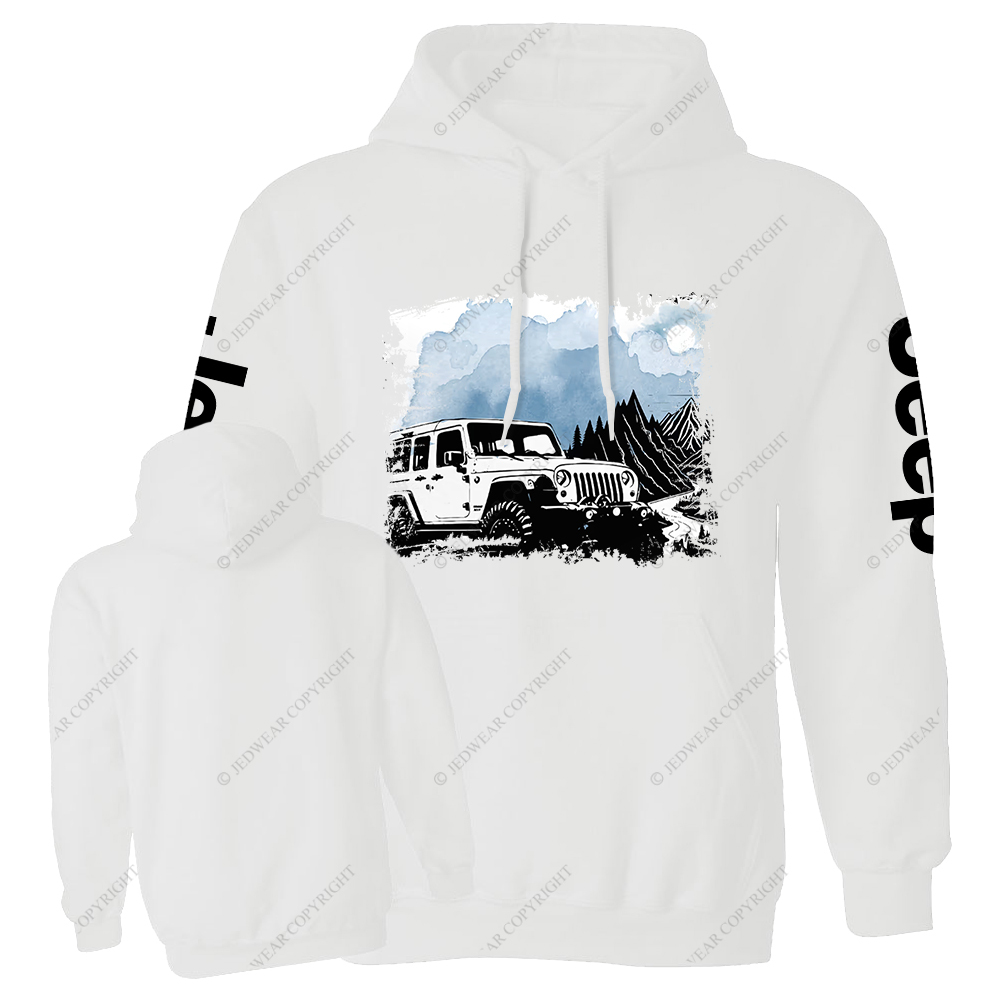 Mountain Adventure Ink Colorful Hand-Painted Jp Casual Hoodie
