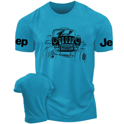 Black And White Sketch Hand-Painted Car Jp T-Shirt