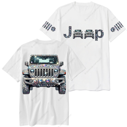 Bling Sparkle Rhinestone Car Glam Girl Jp T-Shirt
