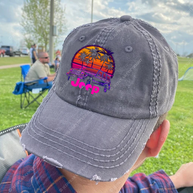 Palm Trees Beach Jp Baseball Cap