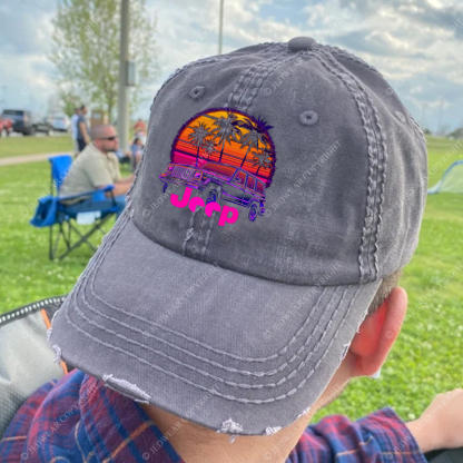 Palm Trees Beach Jp Baseball Cap