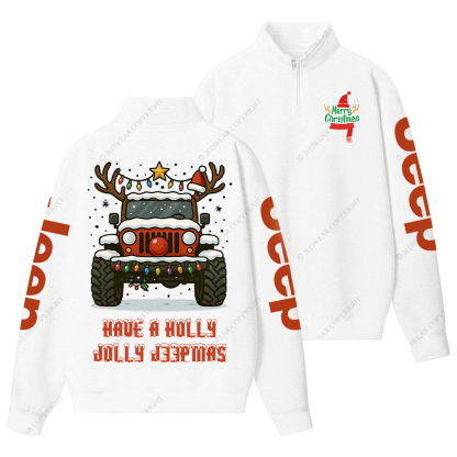Off-Road Merry Christmas Jp Half-Zip Jacket Sweatshirt